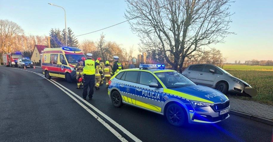 Wypadek w Myśligoszczu /Komenda Powiatowa Policji w Człuchowie /