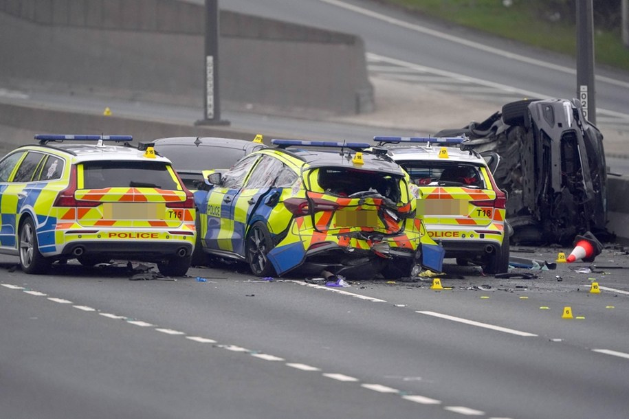 Wypadek w okolicach Newcastle, sprokurowany przez 20-latka /Owen Humphreys /PAP/PA