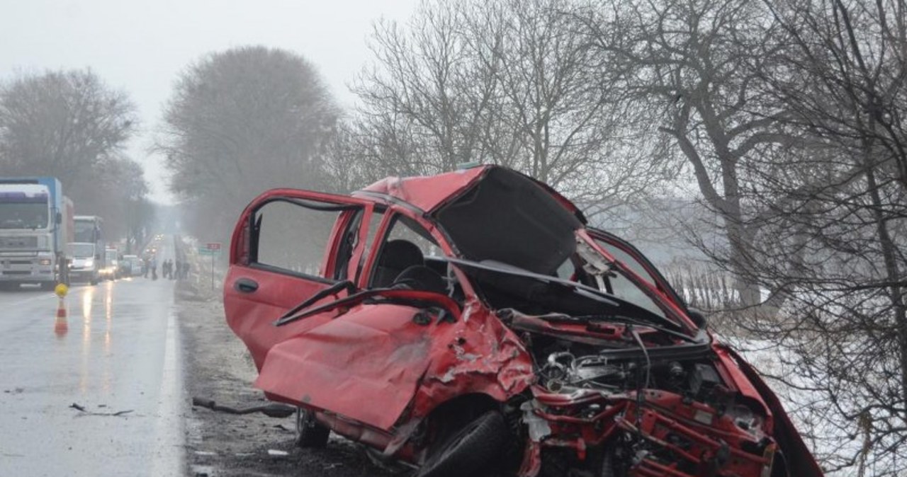  Wypadek w Okuninie. Pięć osób zostało rannych