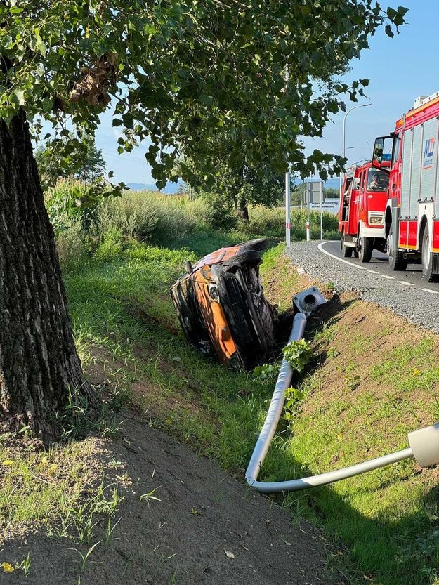 Wypadek w Opolskiem /Opolska Policja /