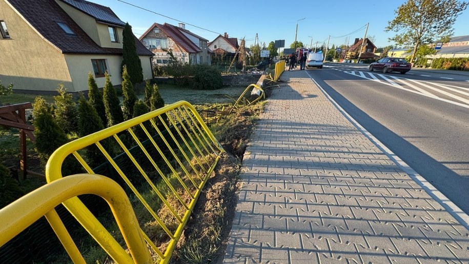 Wypadek w Pieckach /KWP Olsztyn /