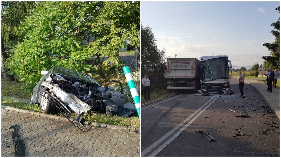 Wypadek w Piotrkowicach /Gorąca Linia RMF FM /RMF FM