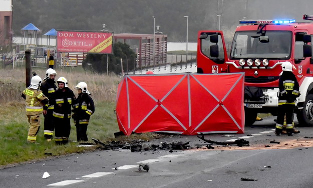 Wypadek w Płocinie / 	Marcin Bielecki    /PAP