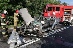 Wypadek w Siodłkowicach - fot. PSP Świdnica (st. kpt. Marek Leśnicki)