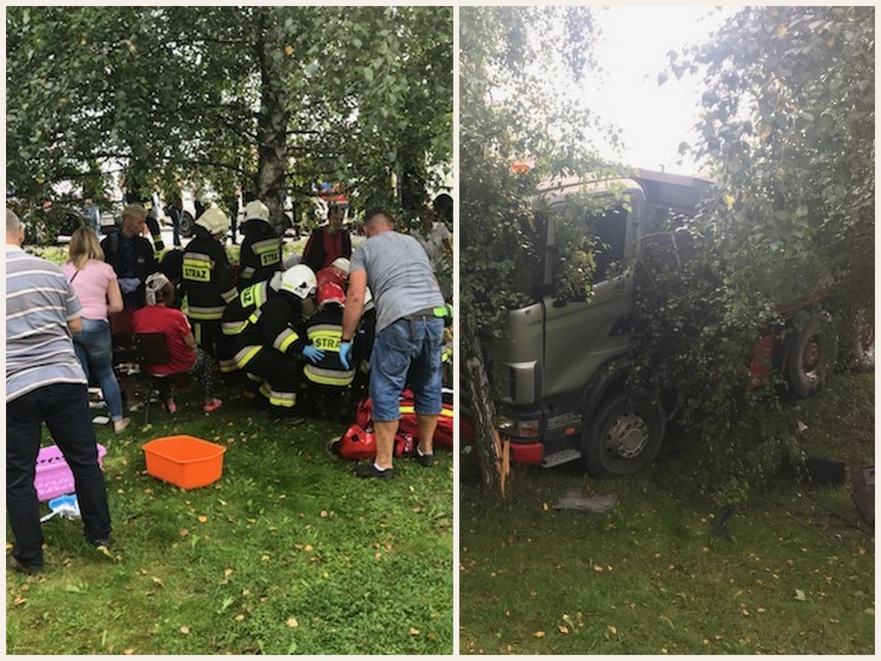 Wypadek w Świniarsku. 33 poszkodowanych, na miejsce wysłano trzy śmigłowce LPR 