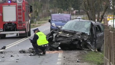Wypadek w Wąwolnicy. Do szpitala trafiło 6 osób
