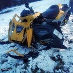 Wypadek w Zakopanem. Turystka na skuterze śnieżnym uderzyła w drzewo