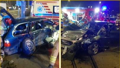 Wypadek we Wrocławiu. Dwie osoby w szpitalach