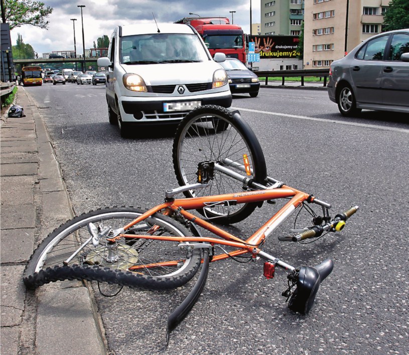 wypadek z rowerem /Motor