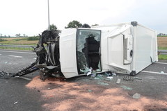 Wypadek z udziałem autokaru na A1