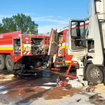 Wypadek z udziałem polskiej ciężarówki na Słowacji. Nie żyje dwóch strażaków