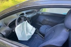 Wypadek z udziałem radiowozu koło Waliszewa