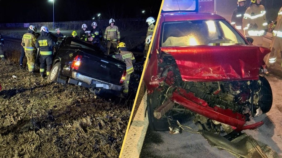 Wypadki na polskich drogach /KM PSP Toruń /