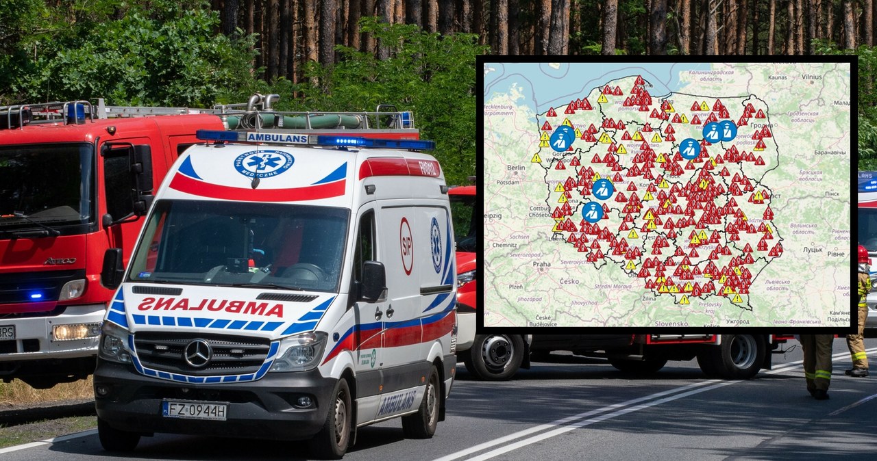 Wypadki podczas wakacji. Policja opublikowała mapę /NewsLubuski /East News