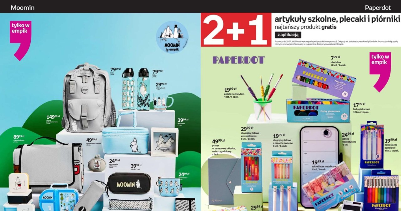 Wyprawka szkolna jak z bajki! Promocja 2+1 w Empiku tylko teraz /Empik /INTERIA.PL