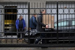 Wyprowadzka Rosjan z konsulatu przy ul. Batorego w Gdańsku