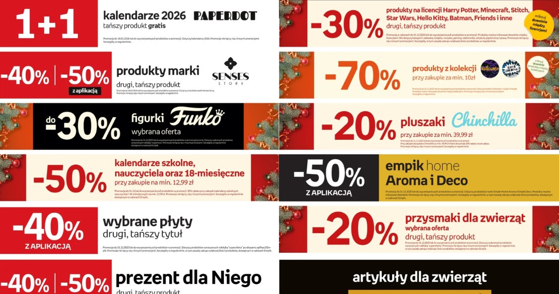 Wyprzedaż w Empiku: kalendarze, książki, płyty, Funko i prezenty nawet o połowę taniej /Empik /INTERIA.PL