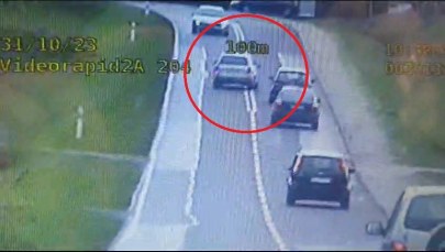 Wyprzedzała na zakręcie. Cudem uniknęła czołowego zderzenia [NAGRANIE]