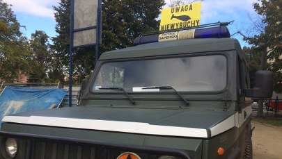 Wyruszył specjalny konwój. Saperzy wiozą w nim kilkaset niewybuchów