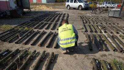 Wyrzutnie przeciwlotnicze, granaty. Arsenał na posesji w Lublińcu