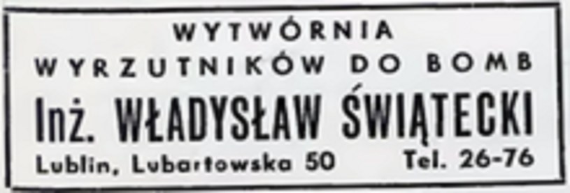 Wyrzutniki do bom inżyniera Świąteckiego stały się sławne w całej przedwojennej Europie / foto: wikipedia /domena publiczna