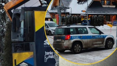Wysadzenie bankomatu na terenie kompleksu zimowego koło Zakopanego