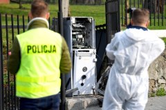 Wysadzony bankomat w miejscowości Krzywcza na Podkarpaciu