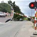 Wysiadła z auta i próbowała podnieść rogatkę. Niebezpieczne nagranie z Puszczykowa