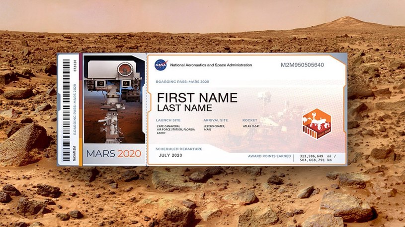 Wyślijcie za dramo pocztówkę na Czerwoną Planetę wraz z misją Mars 2020 /Geekweek