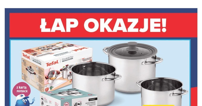 Wysokiej jakości garnki Tefal i MG Home w promocji w Carrefour! Skorzystaj z tej okazji! /Carrefour Polska /INTERIA.PL