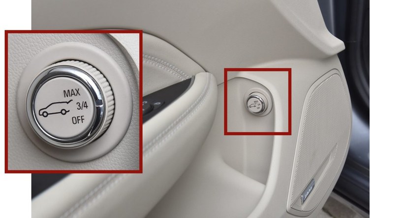 Wysokość automatycznego otwierania klapy można ustawić lub je wyłączyć. /Motor