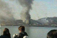 Wyspa Yeonpyeong w ogniu