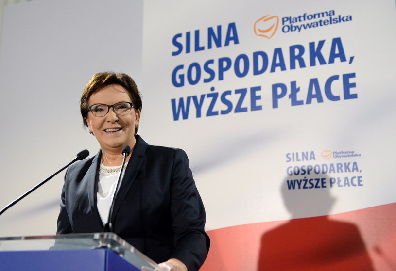 Wystąpienie premier Ewy Kopacz w Mazowieckim Centrum Sztuki Współczesnej "Elektrownia" w Kielcach /Piotr Polak /PAP