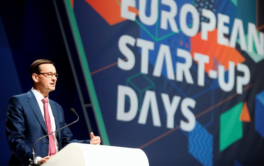 Wystąpienie premiera Mateusza Morawieckiego / Andrzej Grygiel /PAP