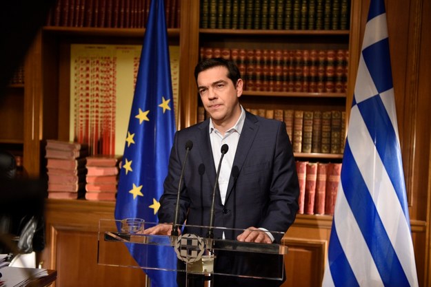 Wystąpienie telewizyjne premiera Grecji /ANDREA BONETTI /PAP/EPA