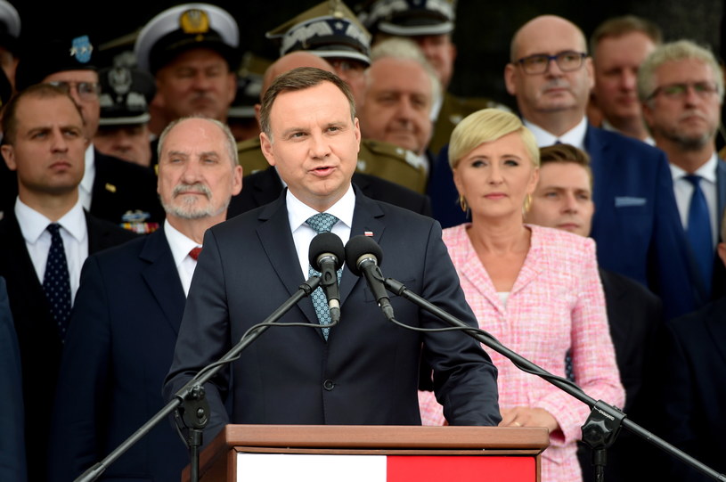 Wystąpienie Zwierzchnika Sił Zbrojnych prezydenta Andrzeja Dudy /Radek Pietruszka /PAP
