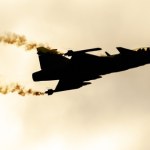 Wystartował z Malborka. Szwedzki Gripen kontra rosyjski samolot