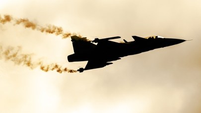 Wystartował z Malborka. Szwedzki Gripen kontra rosyjski samolot