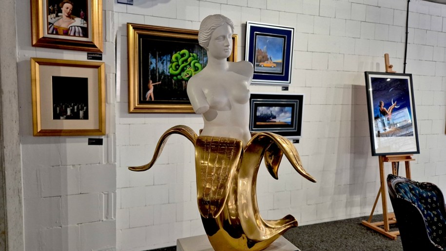 Wystawa prac Rafała Olbińskiego /Krzysztof Nepelski