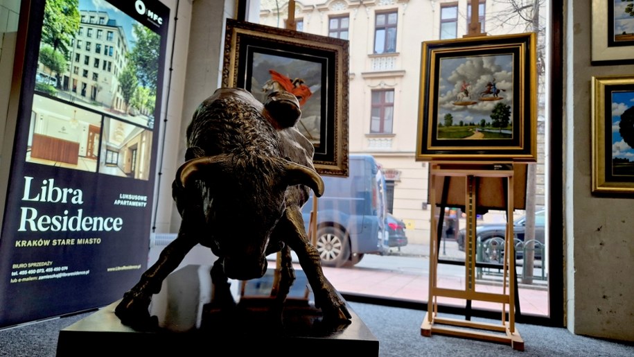 Wystawa prac Rafała Olbińskiego /Krzysztof Nepelski