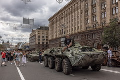 Wystawa zniszczonego rosyjskiego sprzętu w Kijowie
