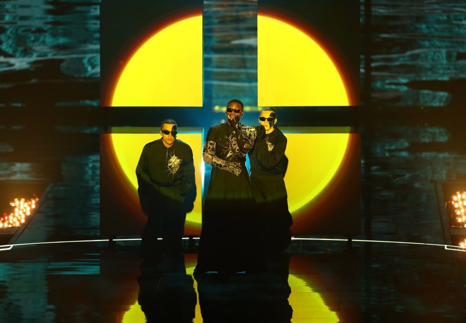 Występ reprezentującego Ukrainę zespołu Tvorchi w finale Eurowizji 2023 w Liverpoolu /Adam Vaughan /PAP/EPA