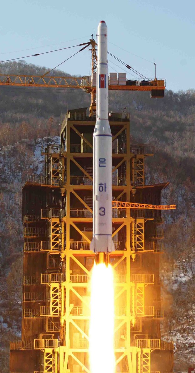 Wystrzelenie przez Koreę Północną sztucznego satelity z kompleksu Sohae (zdjęcie z grudnia 2012) /YONHAP NEWS AGENCY /PAP/EPA