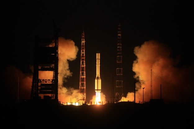 Wystrzelenie trzech satelit "Glonass" za pomocą rakiety "Proton-M", listopad 2011 /ITAR-TASS/Oleg Urusov /PAP