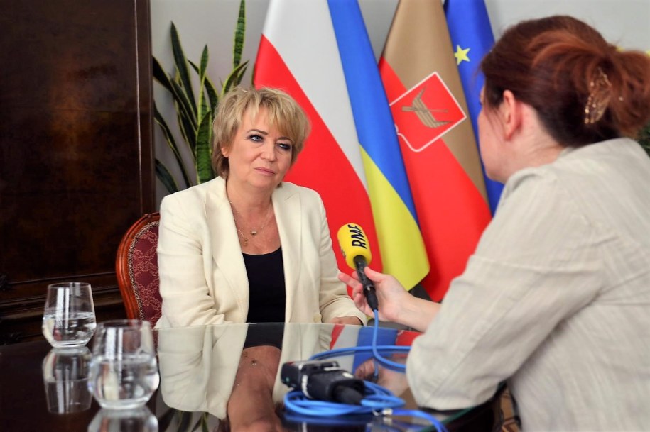Wywiad dziennikarki RMF FM o Lodzi wczoraj - dziś - jutro z prezydent miasta Hanną Zdanowską /UMŁ/styka /Materiały prasowe