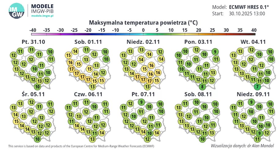Wyż Urmi przyniesie słoneczną pogodę, fot. IMGW /