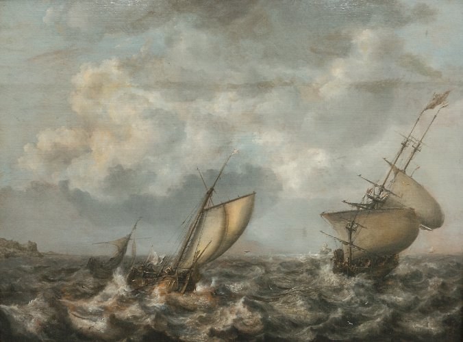 „Wzburzone morze z okrętami” /http://www.mkidn.gov.pl /