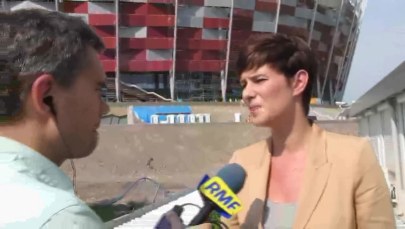 Wzmacniane schody na Stadionie Narodowym