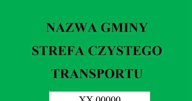 Wzór nalepki uprawniającej do wjazdu do Strefy Czystego Transportu /Informacja prasowa