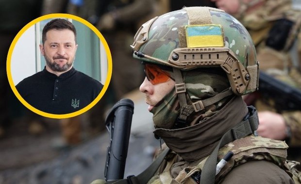 "Wzorowa służba". Zełenski nadał jednostce wojskowej imię "Bohaterów UPA"